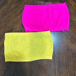 Bandeau Bundle- Yellow and Bright Pink